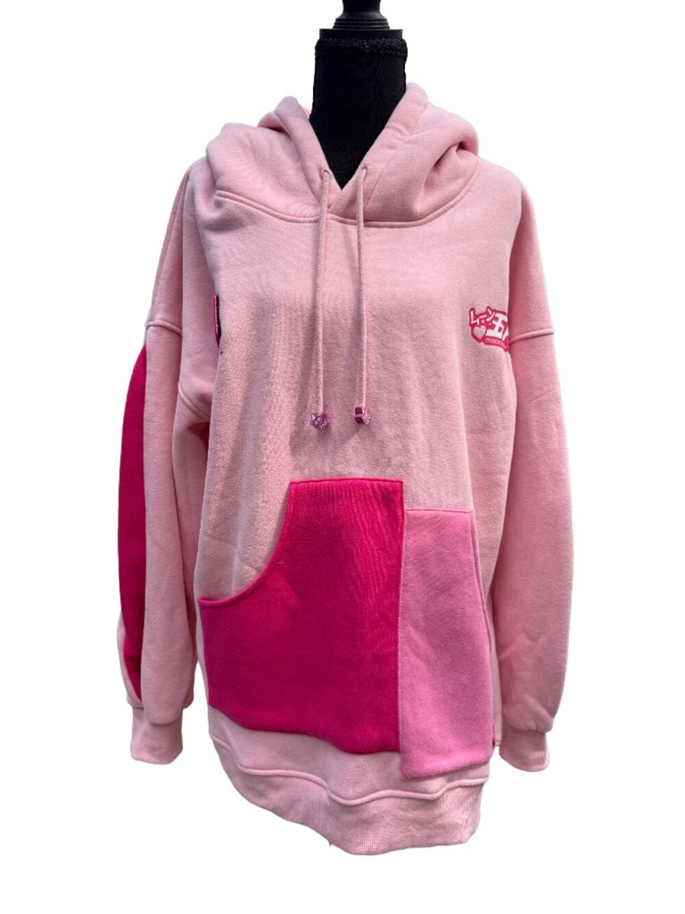 Authentic Moonmay "Be The Love You Never Received" Pink Oversized Hoodie